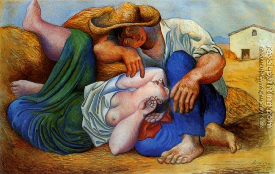 Pablo Picasso : sleeping peasants